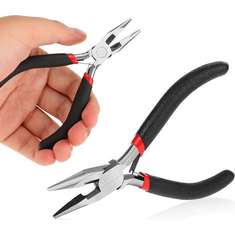 Pince à bec long multifonction outil pincette bijoux dénuder câbles sertir - (1/5)