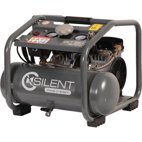 Compressore Silent 6C SH LACME 6 m³/h monofase - 6 L 8 bar - 461910