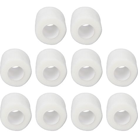 Bandes de Tatouage Adhésives - 10 Pièces Résistantes à l'Eau et Antidérapantes - Usage Unique - Blanc (1/5)