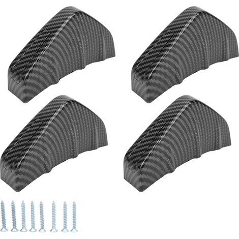 Aileron arrière universel en forme d'aileron de requin, diffuseur de pare-chocs inférieur avec boucle, couleur fibre de carbone (1/5)