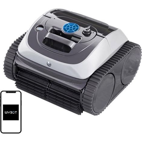 Robot Limpiafondos WYBOT C1 con NavegaciĂłn Inteligente y Alto Rendimiento de SucciĂłn, Gris / Blanco (1/4)