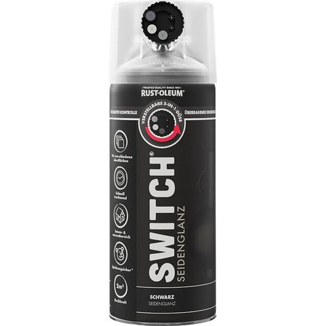 Rust-Oleum Sprühlack Switch 400 ml schwarz seidenglanz Lackspray