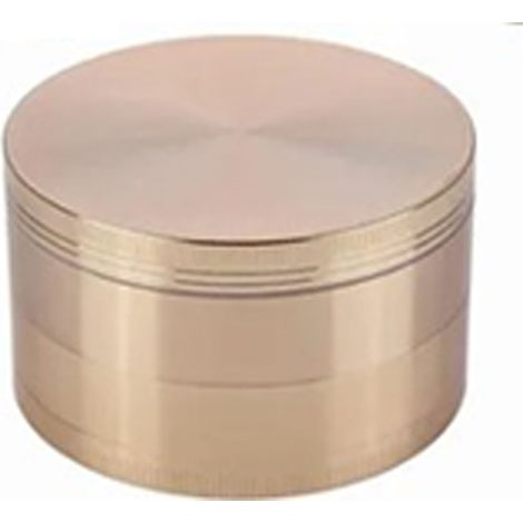 63 mm große, vierlagige Gewürzmühle aus Zinklegierung, Metallmahlwerk für Kräuter und Tabak, roségoldene Oberfläche (1/5)