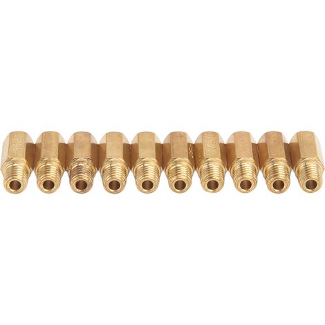 Lot de 10 gicleurs principaux de carburateur en métal, filetage 5 mm x 0,8, compatibles avec les carburateurs Keihin PWK, PE, OKO et KOSO. (1/5)