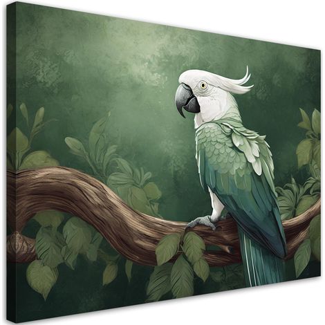 Tableau déco Oiseau animaux perroquet 90x60 (1/5)