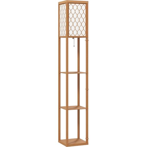 Three-Shelf Standing Lamp - Natural (1/4)