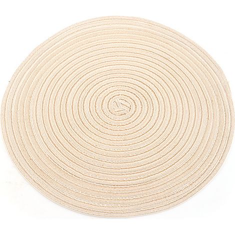 Dessous-de-plat rond tressé, 30cm, anti-chaleur, multi-usages pour cuisine (1/5)