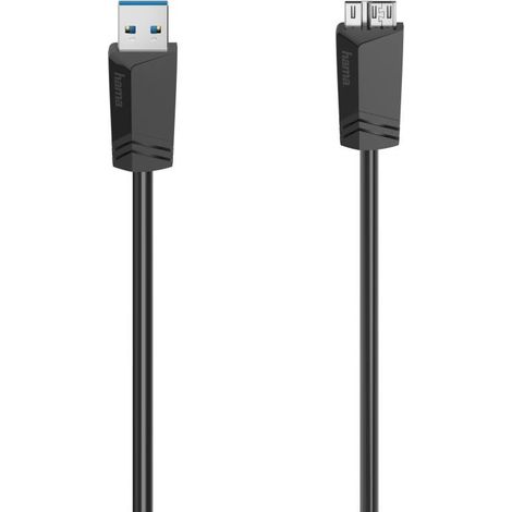 Hama 00200626 cable USB 0,75 m Micro-USB A USB A Negro