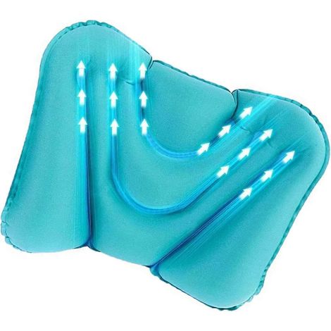 Coussin de soutien lombaire gonflable pour avion, voiture, chaise de bureau, voyage, coussin dorsal ergonomique pour soulager les douleurs lombaires (1/4)