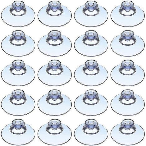 Filiyano-Lot de 100 ventouses transparentes en plastique, sans crochets, pour coussins, usage extérieur, cuisine, salle de bain (1/3)