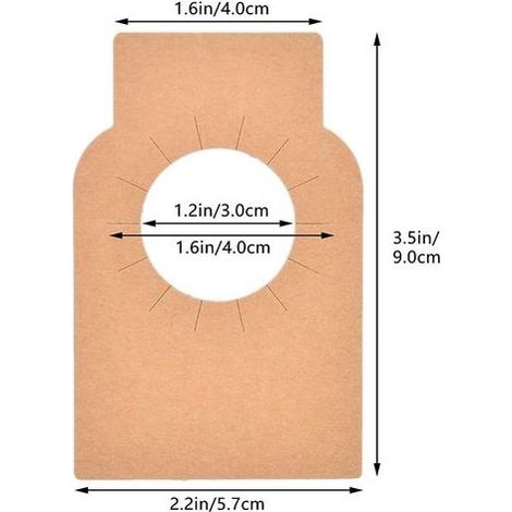 Lot de 200 étiquettes en papier kraft pour bouteille de vin, porte-bouteille, porte-bouteille, champagne, boisson, marron (1/5)