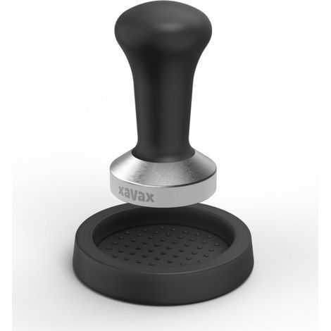 Xavax Kaffee-Tamper 51mm Edelstahl mit Silikonmatte