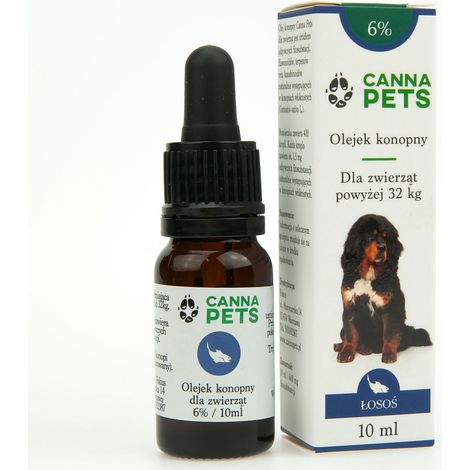 Olio di canapa 6% per animali, salmone 10 ml