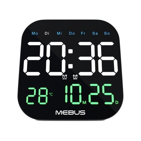 Mebus 19855 Quarz-Wanduhr digital (1/5)