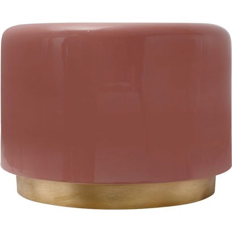 Table d'Appoint Basse "Louana" 51cm Rose (1/2)