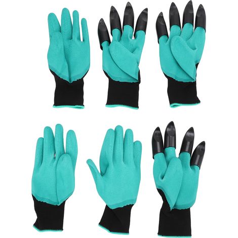 Gardening Work Gloves Puncture Resistant Waterproof Breathable Garden Gloves with Claw for Digging Planting (1/5)
