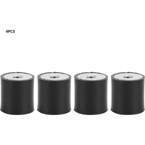 Supporti in Gomma Anti Vibration, Supports en caoutchouc M6 - Vis à double extrémité - amortisseur anti-vibrations - Bobine en caoutchouc pour bateau, Lot de 4(DD20x20 M6) (1/5)