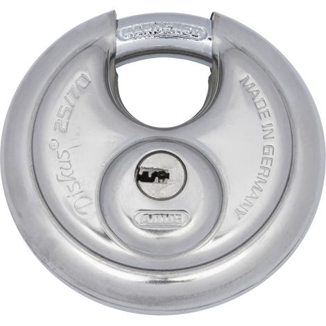 Abus 25/70 Diskus Candado Acero Inoxidable Seguridad
