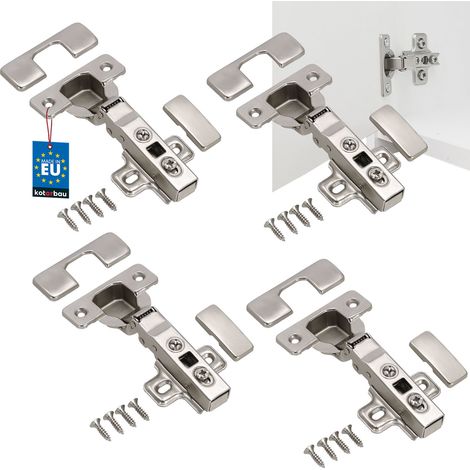 Bisagra oculta para muebles de 35 mm con cierre automático - 4 unidades. (1/5)