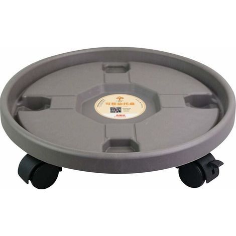 Pflanzenwagen – Rollender Ständer aus PP-Kunststoff – Für den Innen- und Außenbereich – Tragkraft: 90 kg – Durchmesser: 30 cm (1/5)