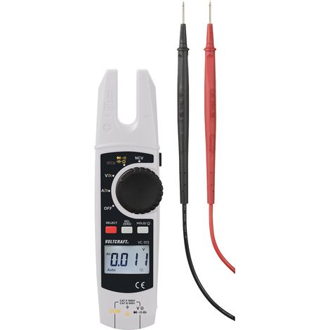 VOLTCRAFT VC-1113 Stromzange  digital  CAT II 1000 V, CAT III 600 V Anzeige (Counts): 6000 (1/5)