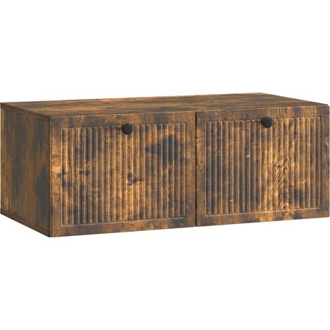 Maison Exclusive - Mobile Porta TV da Muro Rovere Fumo 78,5 x 41 x 30 cm (1/5)