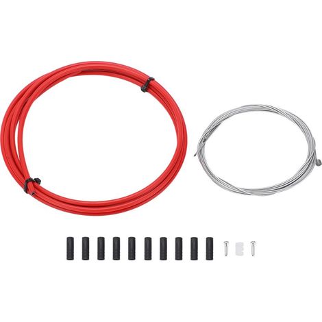 Guidon de vélo câble de changement de vitesse intérieur universel kit de remplacement rouge pour route VTT (1/5)