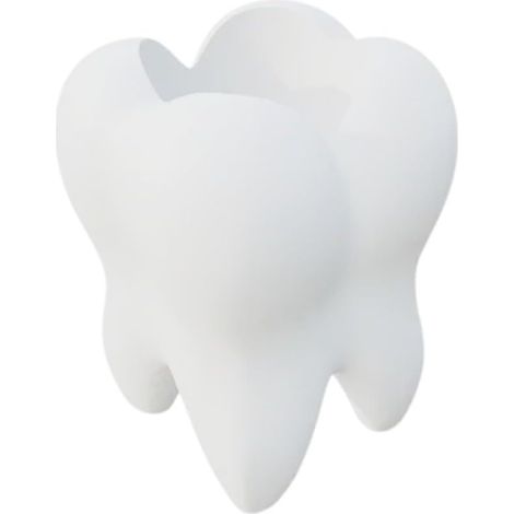Porte-brosse à dents multifonction en forme de dent, impression 3D, support de rangement pour brosses à dents de maquillage