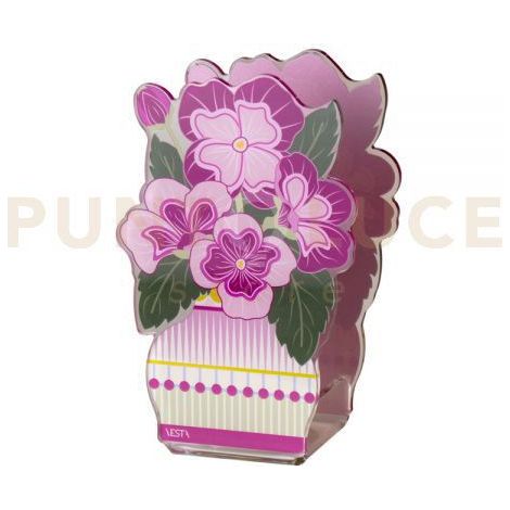 MINI PROFUMATORE PRIMULA IN CRISTALLO ACRILICO DECORATO FUXIA FRAGRANZA BY CHIARA FIRENZE ANIMA 50ML