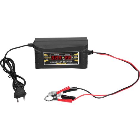 Chargeur de batterie voiture intelligent 12V 6A avec écran LCD et prise EU (1/5)