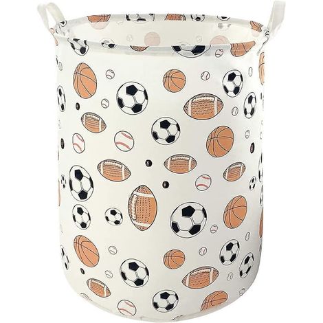 Grands paniers de rangement pliables chambre d'enfant boîte à jouets conteneur de rangement toile tissus paniers cadeaux panier à linge pliable organisateur de vêtements étanche Boules 15,7 x 15,7 x 1 (1/5)