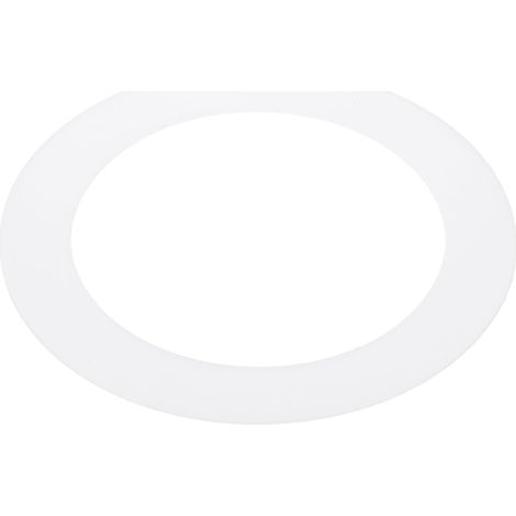 Anneau De Finition Plastique 3,6" ID 5" OD Blanc Mate Translucide Anneau De Montage Pour Plafonnier Couverture Lumineuse Circulaire Mate Pour Plafond Mur Projecteurs Encastréss (1/5)