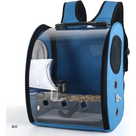 Sac à dos transparent pour perroquet D0UD avec porte-gobelet intégré pour le voyage03096