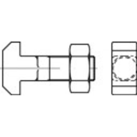 [NEUWERTIG] Toolcraft Hammerkopfschrauben Edelstahl M8 60 Mm Vierkant Din 186 Stahl 25 St. B-Ware