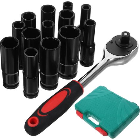 1 jeu de douilles de clé électrique, tournevis hexagonal de remplacement, pièces de douille réutilisables (1/5)