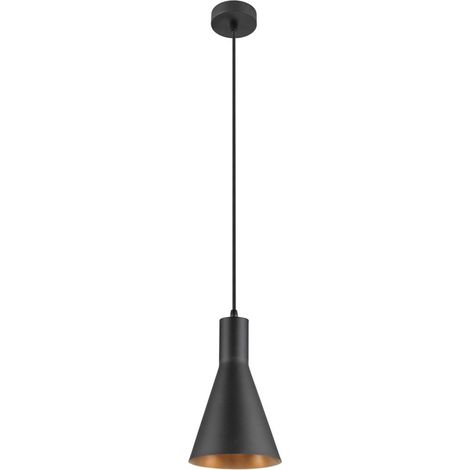 Suspension LALU® SET base E27 CONE 15 long. 200 cm source E27 incluse noir - SLV - 1010785 (1/2)
