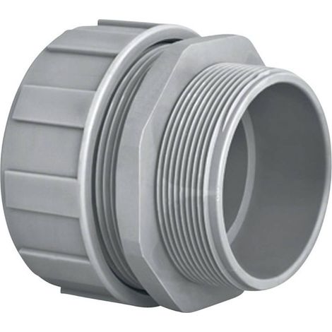 HellermannTyton 166-40702 PSR16-S-M16 Raccordo a vite del tubo flessibile Grigio M16 12.60 mm Piatto 1 pz.