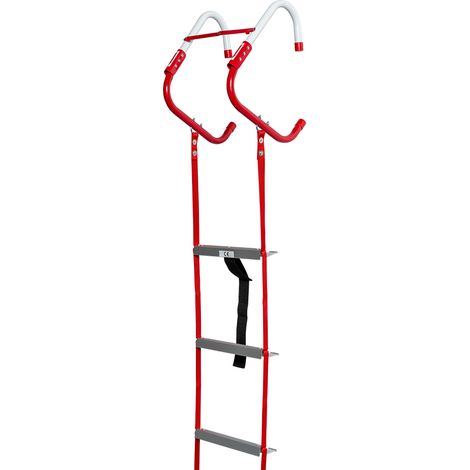 Échelle de Secours AngelEye 4,5 m – Pliable, Légère et Robuste – Échelle d'Évacuation pour Incendie – Capacité 450 kg - 2 étages - AngelEye