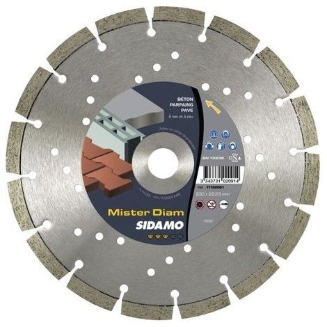Disque diamant MIXTE Béton Armé , Matériaux , 230 mm Sidamo Mister Diam - 11102091 (1/4)