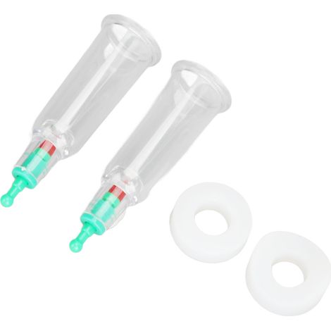 2 pièces Ventouses de Thérapie pour Doigts avec Anneaux de Coude Plats en Silicone, Massage Profond et Ventouses à Vide pour Bout des Doigts (1/5)