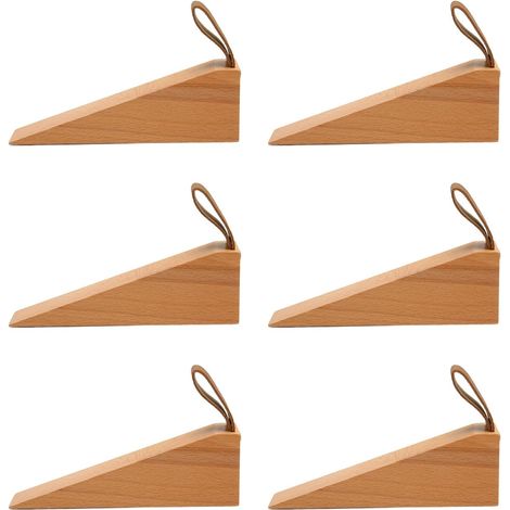 de porte en bois en forme de cale finition polie et compacte