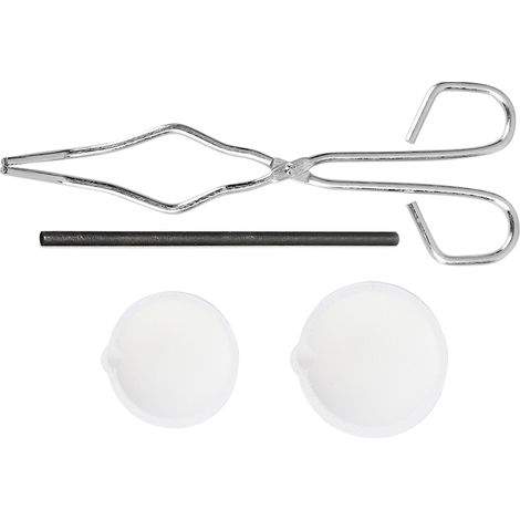 4 pièces kit de fusion graphite : bols en quartz, longue pince, tige graphite pour forge de bijoux et métaux précieux (1/5)