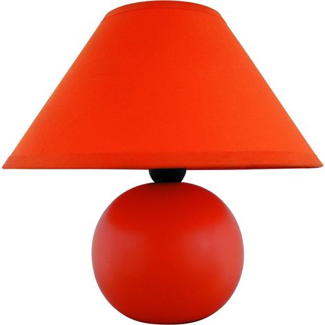 Lampe de chevet abat-jour orange E14 Ariel 4904 Rabalux (1/3)