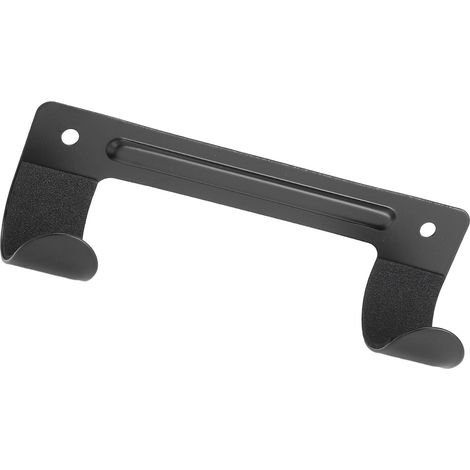 Wall-Mounted Steel Clothes Rack with Non-Slip Rubber Pads Suitable for Laundry Room Storage,black