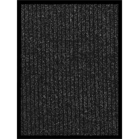 vidaXL Felpudo de rayas gris antracita 40x60 cm (1/4)