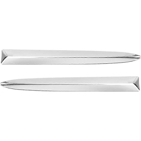 1 paire de baguettes chromées supérieures de pare-chocs avant pour Fiat 500 2008-2015 735455041 735455042 (1/5)