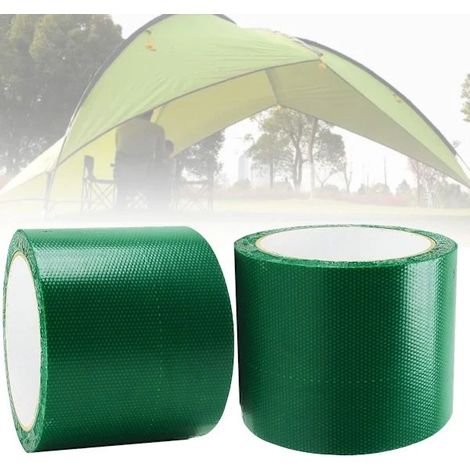 Ruban adhésif bleu imperméable - Ruban de protection solaire pour tente (Kit de réparation bleu en deux parties, 8 x 750 cm) (1/5)