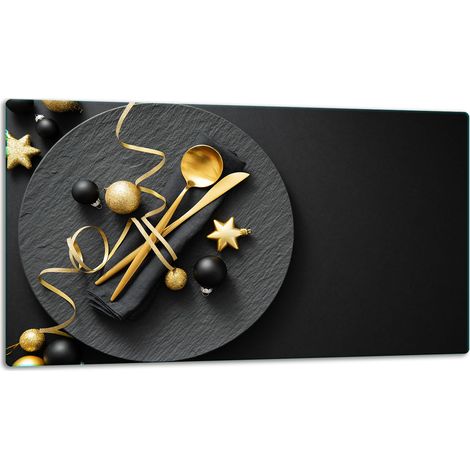 Tagliere in vetro 52x30 cm, tema natalizio (1/5)