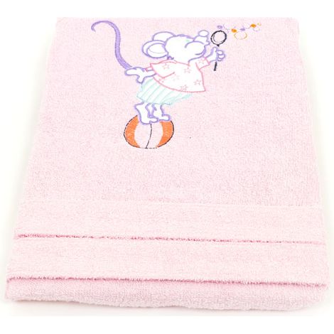 Accappatoio In spugna Per Bambini Modello Kinder OB Colore Rosa, misura3-4annicoloreRosa