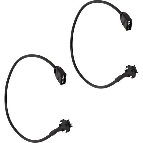 2er-Pack ARGB-Anschlusskabel 5V/12V SM3/4-Pin auf 3-Pin-Buchse Adapter ARGB-Verlängerungskabel für DEEPCOOL/Lian Li PC-Gehäuse Mehrfarbig (3-Pin-Buchse) (1/5)